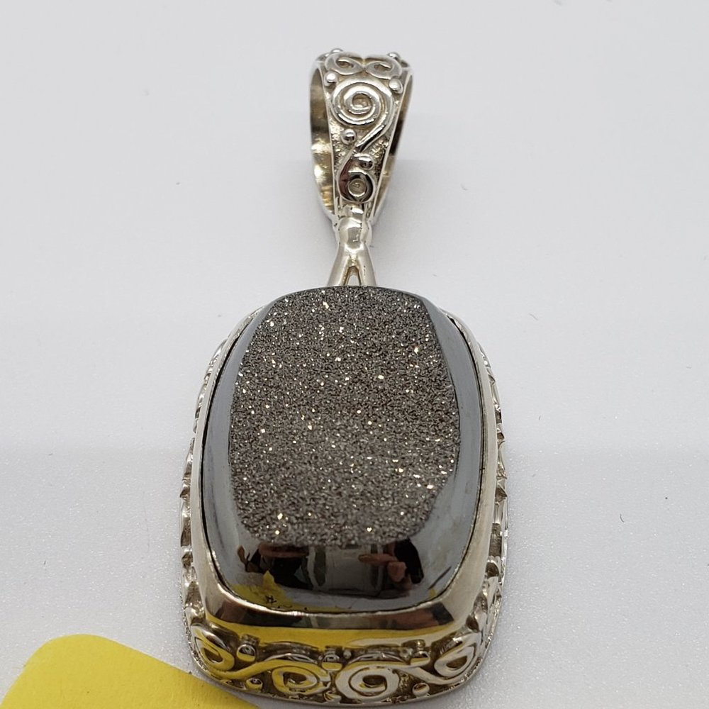 cut stone pendant